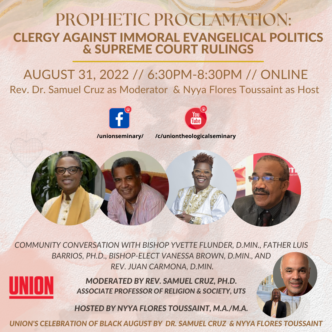 Prophetic Proclamation: Clergy Against immoral Evangelical Politics & Supreme Court Rulings @ Facebook Live and YouTube Live