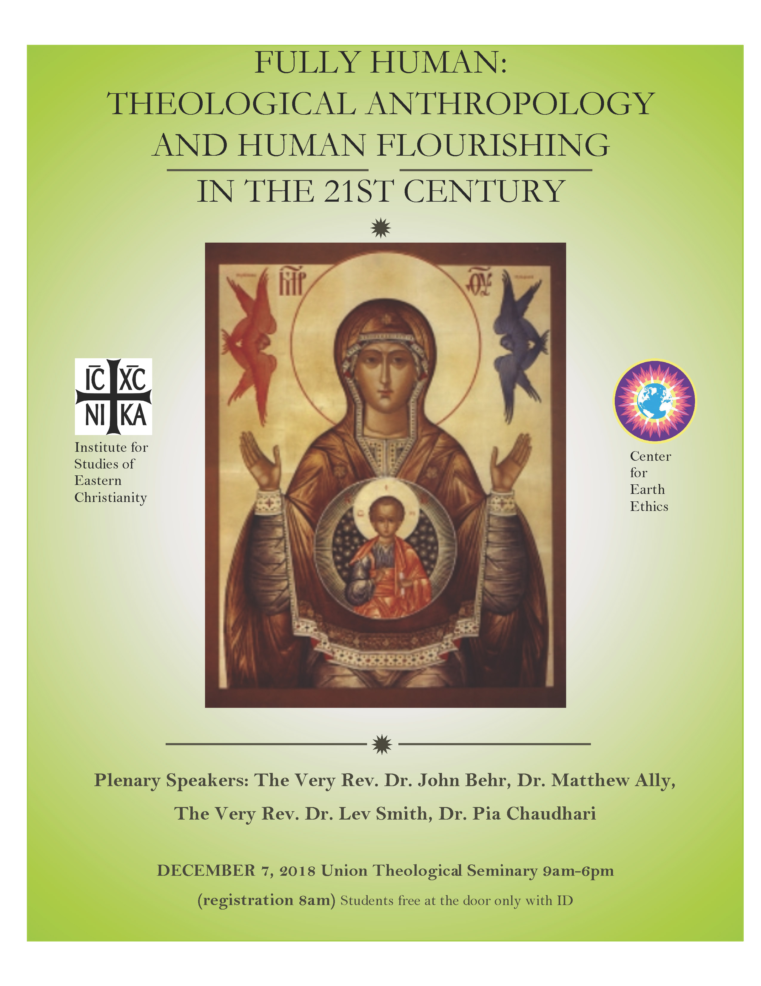 Fully Human: Theological Anthropology and Human Flourishing in the 21st Century @ Union Theological Seminary | New York | New York | United States