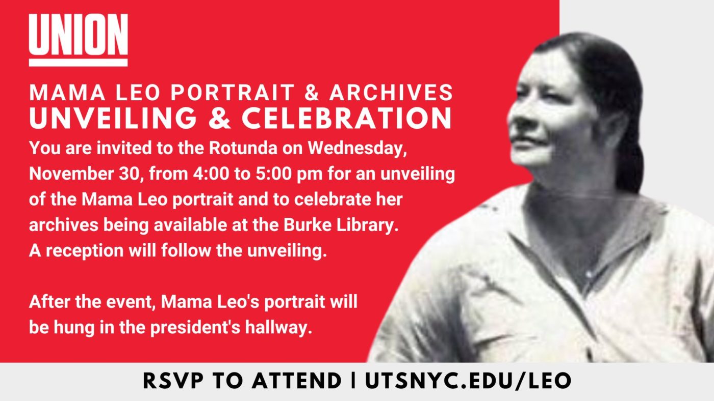 Mama Leo Portrait & Archives Unveiling & Celebration Union