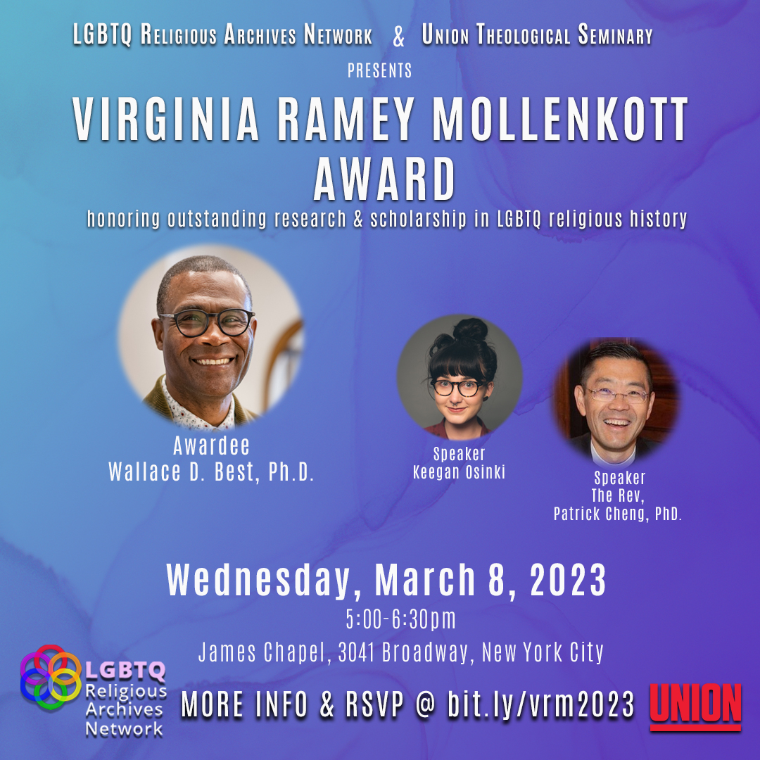 Virginia Ramey Mollenkott Award Presentation @ James Chapel, Union Theological Seminary | New York | New York | United States