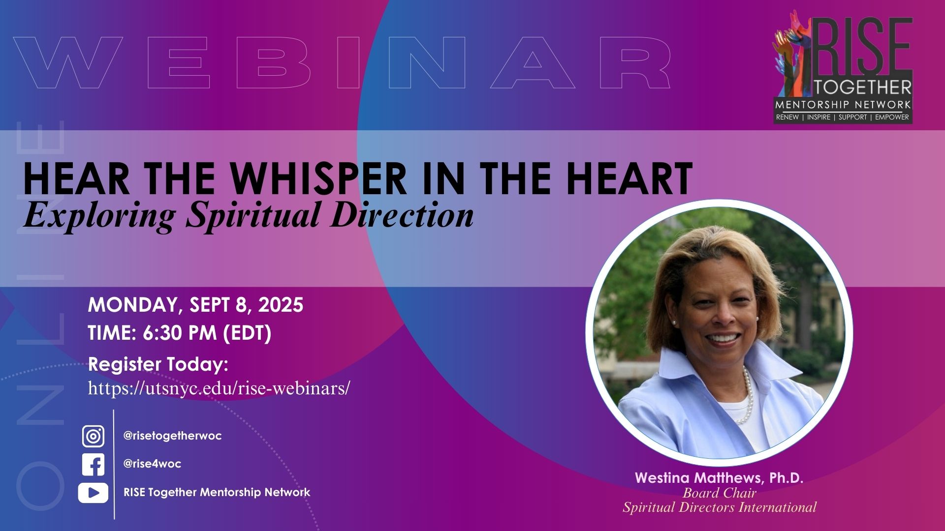 Hear the Whisper in the Heart: Exploring Spiritual Direction @ Online Session